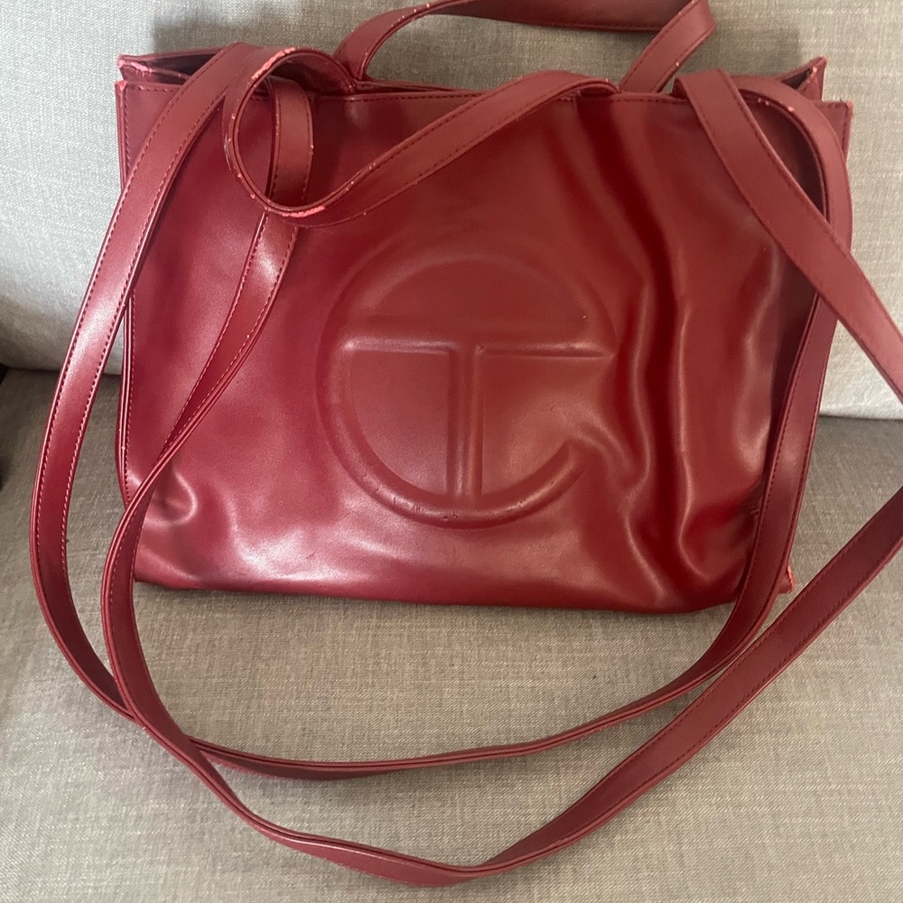 Oxblood red Telfar Medium Bag